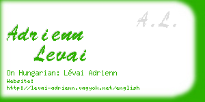 adrienn levai business card